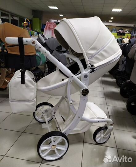 Коляска 2 в 1 и 3 в1 эко кожа