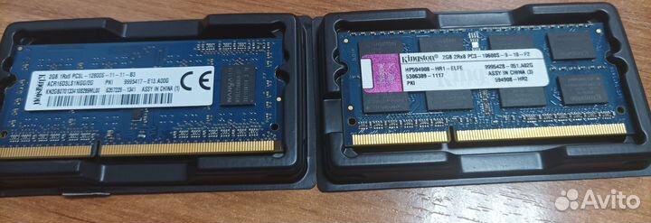 Память DDR3 на ноутбук 2х2Гб