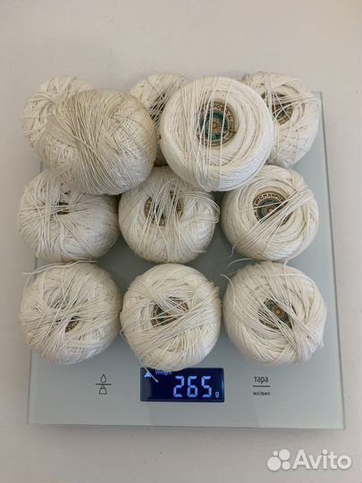 Пряжа нитки остатки (2 лота)