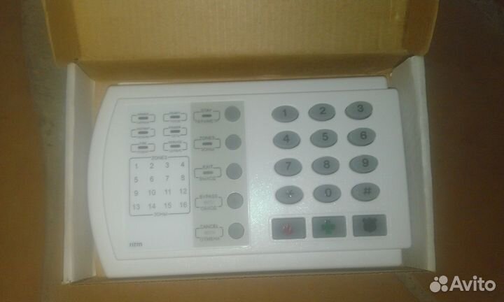 Клавиатура для панели охранно-пожарной кв1-2 ritm