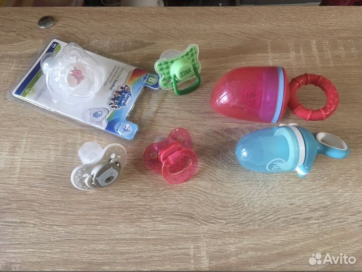 Пустышки на возраст 0-6, 6-18, ниблеры