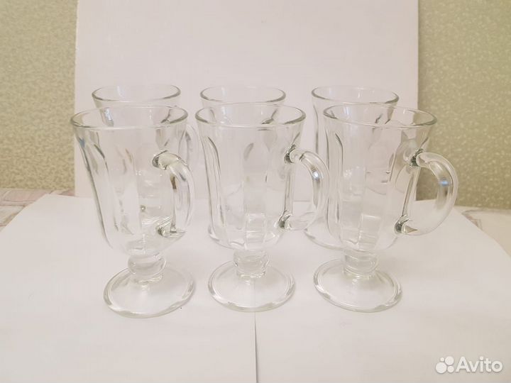 Бокалы, кружки 6 шт. для капучино/латте/глинтвейна