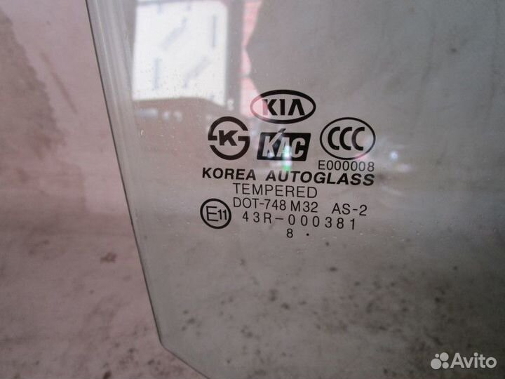 Стекло двери задней правой Picanto 2004-2011 (8342