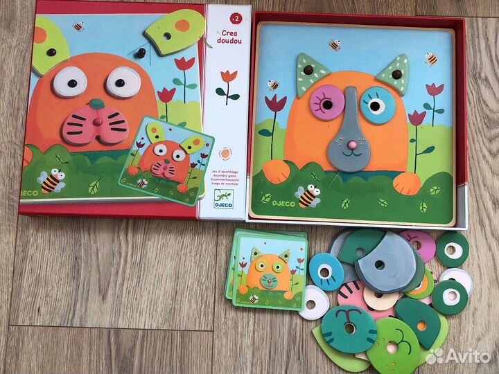 Мозайка, игрушки из дер.констр.дер