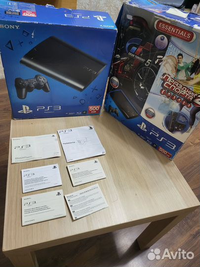 PlayStation 3 SuperSlim 500 гб + PS move