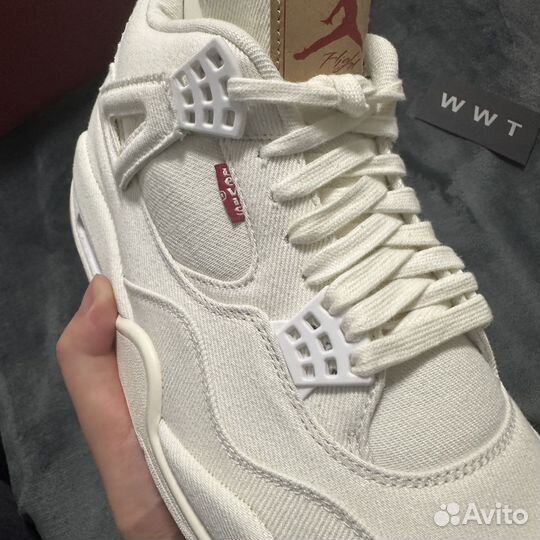 Levis x Air Jordan 4 Retro White Denim