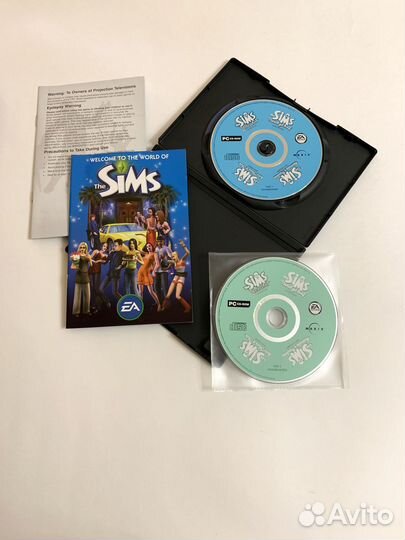 The Sims: Unleashed лицензия Англия DVD-box Симс