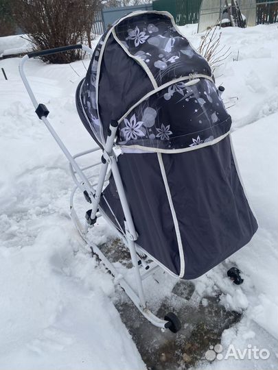 Детские санки коляска