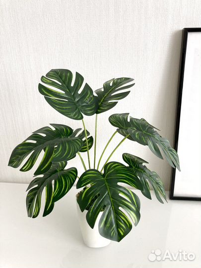 Искусственные цветы для декора Монстера