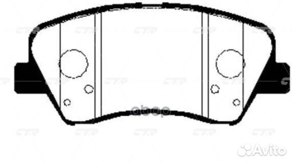 Колодки тормозные, передние (Старый ckkh44) GK0