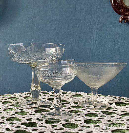 Старинные вазы фруктовницы Мальцов Неман