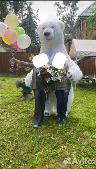 Ростовая кукла белый медведь