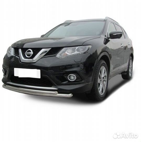 Защита переднего бампера Nissan X-trail (2015)