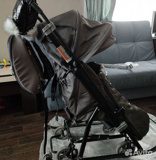 Детские санки коляска с колесами