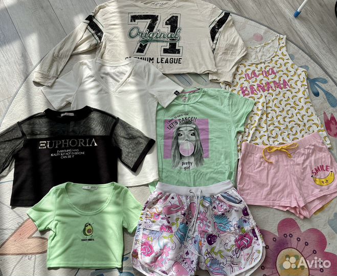 Вещи пакетом на девочку 140 146