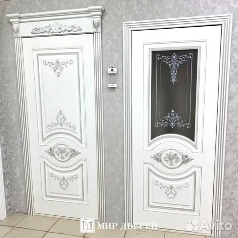 Двери «Изабелла» серебро патина в рассрочку