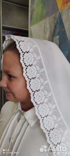 Косынка белая