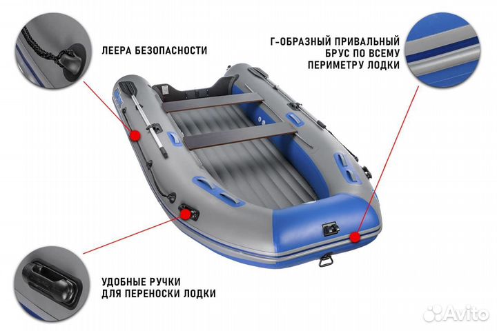 Лодка пвх stormline Air classic 380