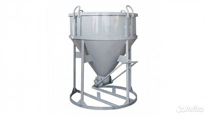 Бадья 1м3 с лотком низкая