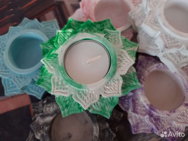 Подсвечник из гипса