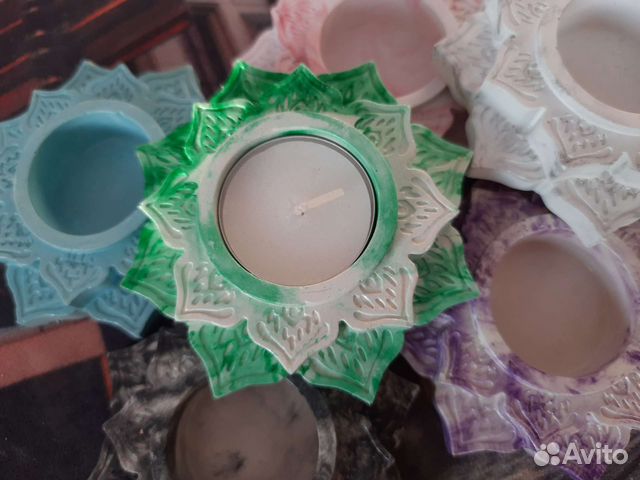 Подсвечник из гипса