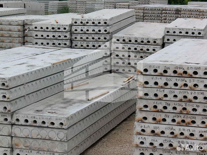 Плиты перекрытия пустотные пб 55-6-8 жби на заказ