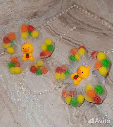 Резиночки для волос ручной работы