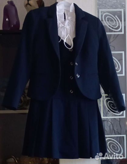 Школьная форма для девочки синяя