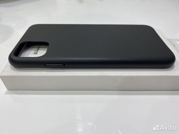 Новый Чехол iPhone 11 pro max оригинал кожа черный