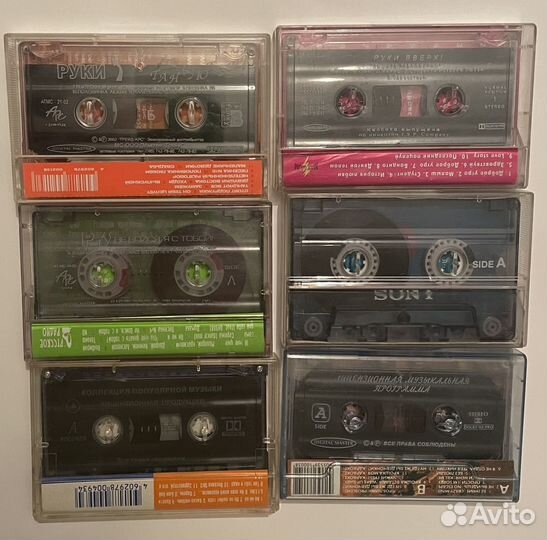 Аудиокассеты Руки вверх, Киш, Ддт, Союз и др