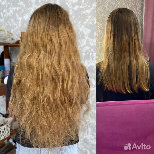 Наращивание биоволос биопротеиновые волосы