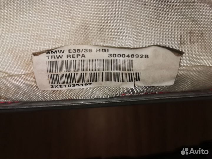 Подушки безопасности BMW