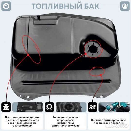 Топливный бак Fiat Kartal антикоррозия