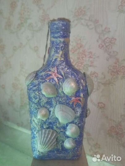 Подарки ручной работы - Бутылки интерьерные