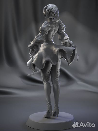 Модель 2B Nier Automata под сборку и покраску