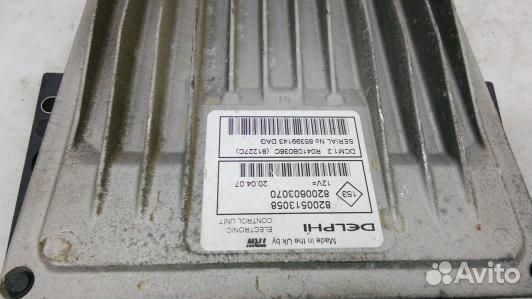 Блок управления двс dacia logan 1 (78P12PC01)