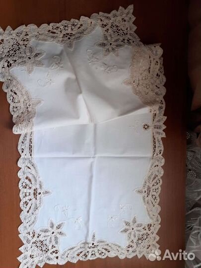 Скатерти винтаж, баттенбергское, ришелье