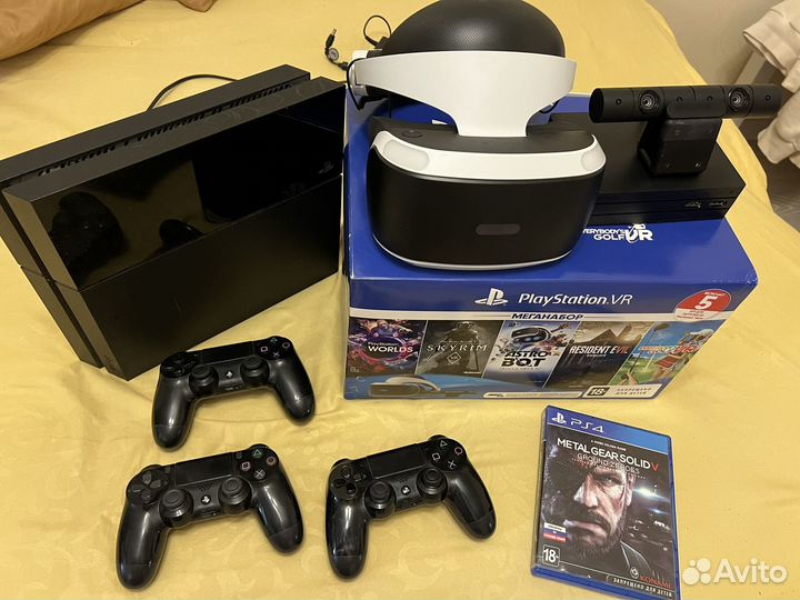 Sony playstation 4 PS4 512 gd и VR шлем