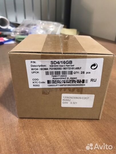 Карта памяти Kingston SD4/16GB