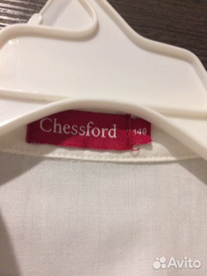 Блузка белая для девочки р. 140