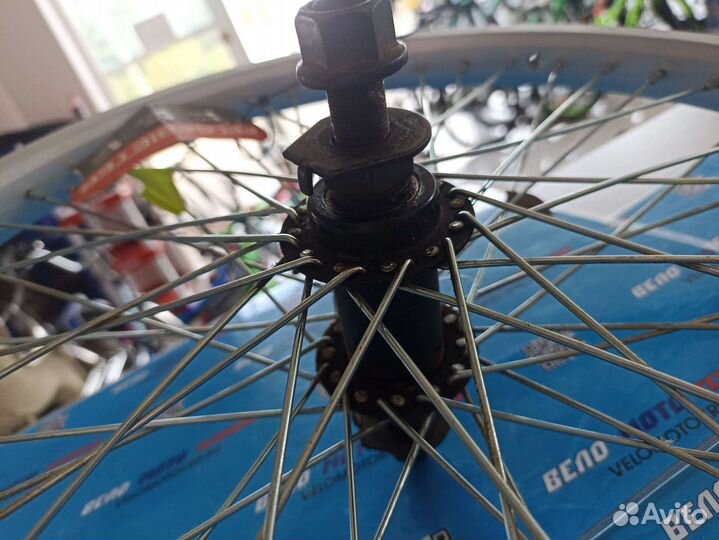 Колесо 20 переднее для BMX, двойной алюм.обод 48