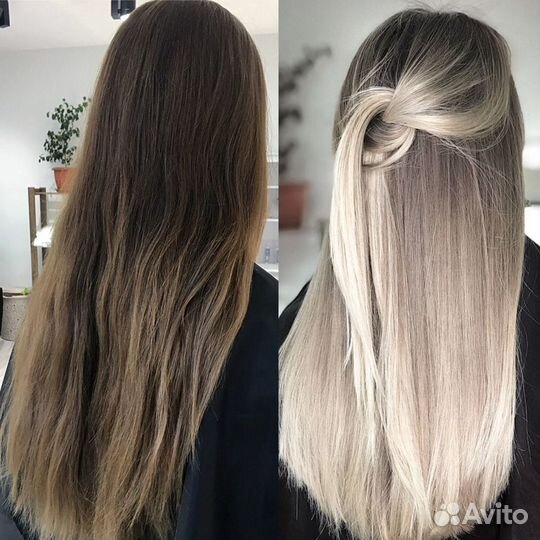 Окрашивание стрижки холодное восстановление