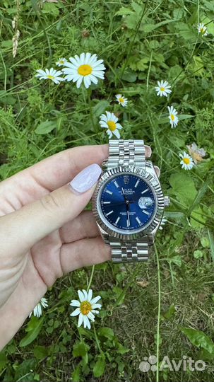 Мужские наручные часы Rolex Datejust blue dial
