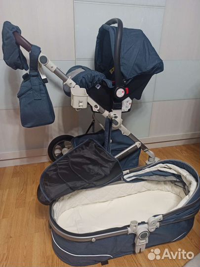 Детская коляска 3в1 Luxmom 518 новые доставка бесп