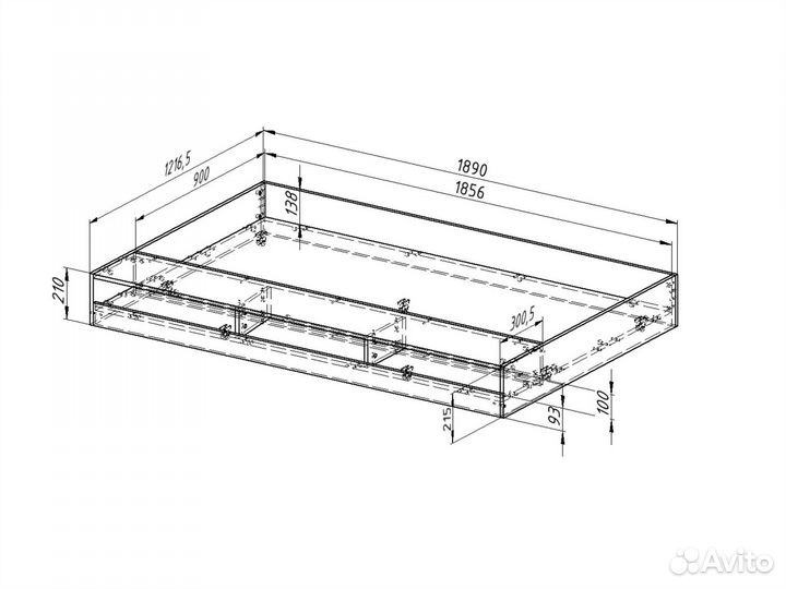 Детская кровать для троих детей
