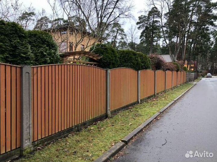 Забор Забор из профнастила