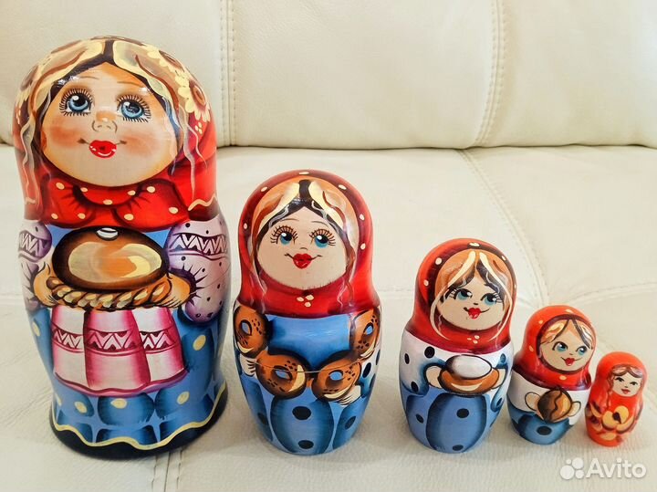 Матрёшка деревянная 5 в 1