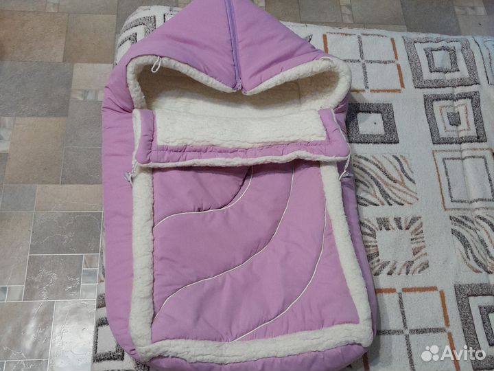 Зимний конверт для новорожденных