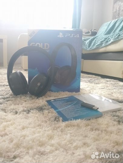 Беспроводные наушники sony gold PS4 PS5