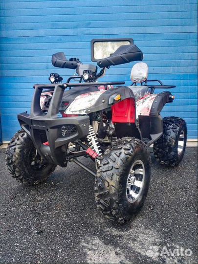 Квадроцикл Grizzly 200cc бело-красный